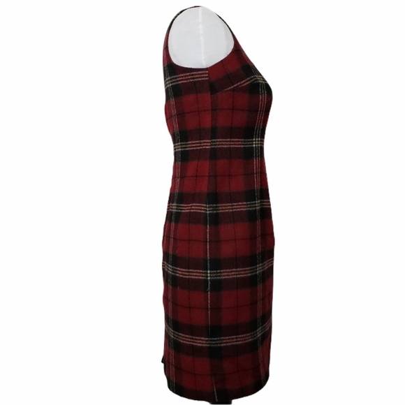 Vintage Chelsea Studio Wool Blend Plaid Dress Sz4P - Picture 3 of 7